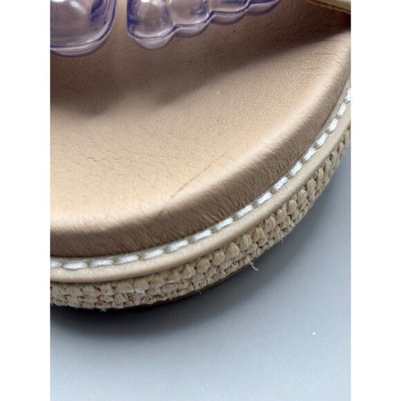 Steve Madden Bigmona Women's Natural Raffia Sandals Casual Platform Size 11 - Picture 5 of 7
